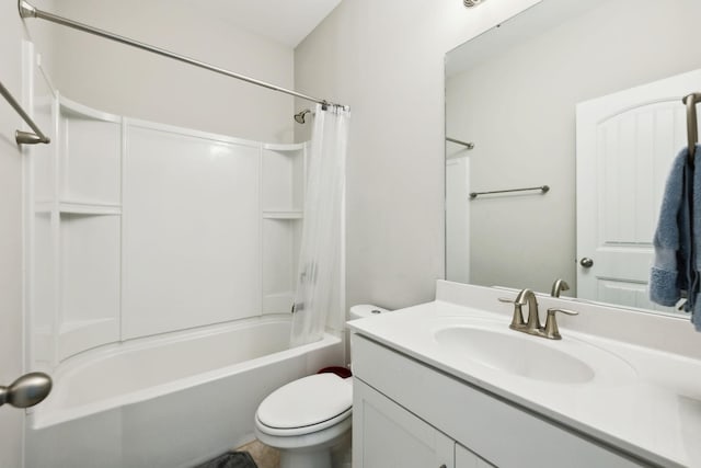 633 Fall Creek Cir, Goodlettsville, TN 37072 - bathroom featuring toilet, vanity, and shower / tub combo