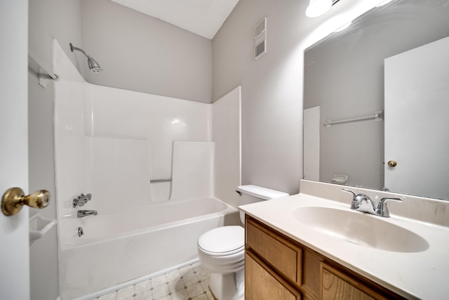504 Macfie Ct, Madison, TN 37115 - bathroom featuring vanity, toilet, and bathing tub / shower combination
