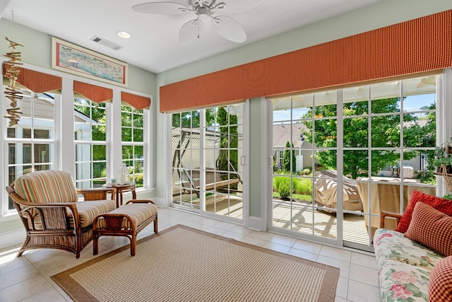 565 Scout Dr, Mount Juliet, TN 37122 - sunroom / solarium featuring tile patterned flooring, healthy amount of natural light, and recessed lighting