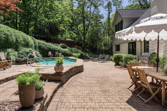 2300 Chickering Ln, Nashville, TN 37215 - view of patio / terrace featuring area for grilling and outdoor dining space