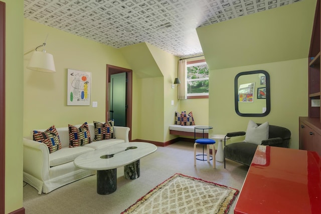 2300 Chickering Ln, Nashville, TN 37215 - living area featuring baseboards and an ornate ceiling