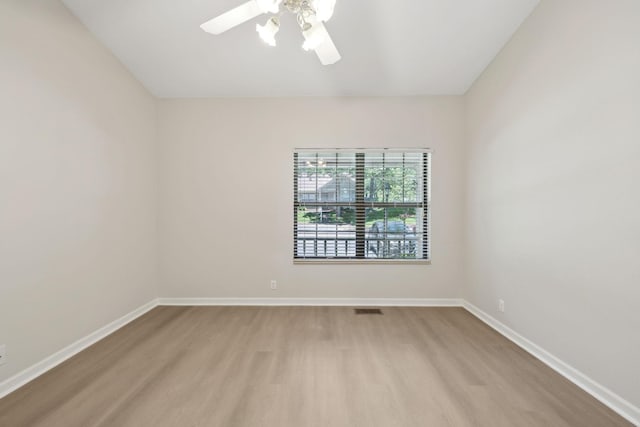 804 Beazer Ln, Antioch, TN 37013 - spare room with light wood-type flooring, baseboards, and a ceiling fan