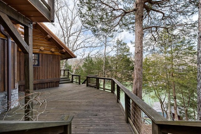 562 Rocky Ridge Rd E, Rock Island, TN 38581 - view of wooden terrace