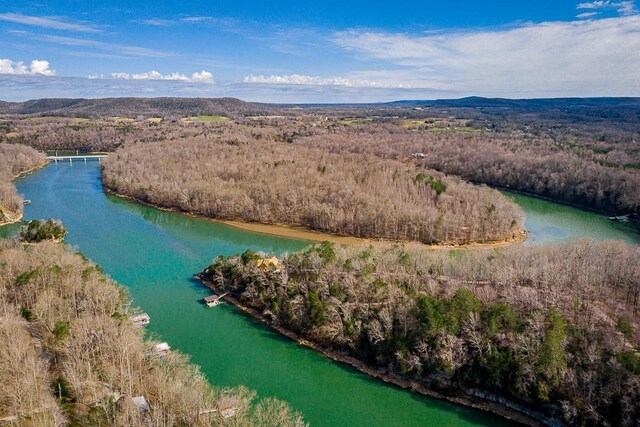 562 Rocky Ridge Rd E, Rock Island, TN 38581 - drone / aerial view of a nearby body of water and a forest