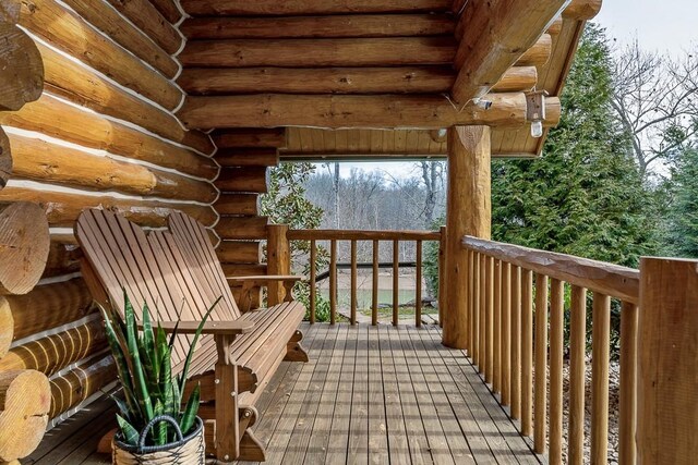 562 Rocky Ridge Rd E, Rock Island, TN 38581 - view of wooden deck