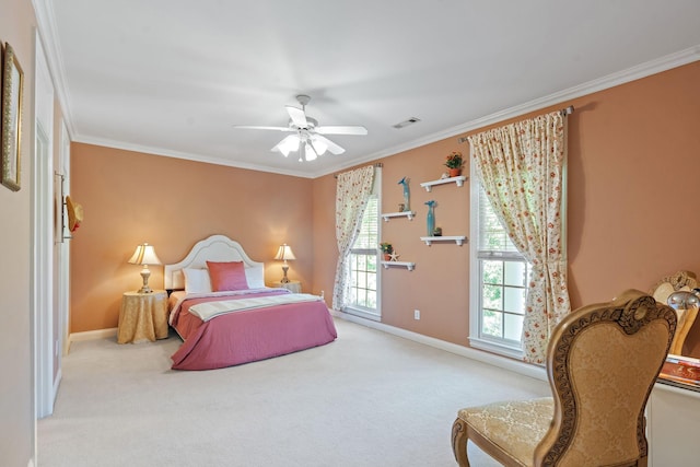 30 Park Mdws, Nashville, TN 37215 - carpeted bedroom with crown molding and a ceiling fan