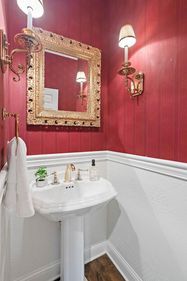 30 Park Mdws, Nashville, TN 37215 - bathroom featuring a sink and wood finished floors
