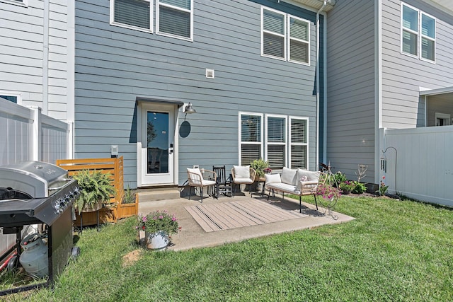 1246 June Wilde Rdg, Spring Hill, TN 37174 - rear view of property featuring an outdoor hangout area and a patio area