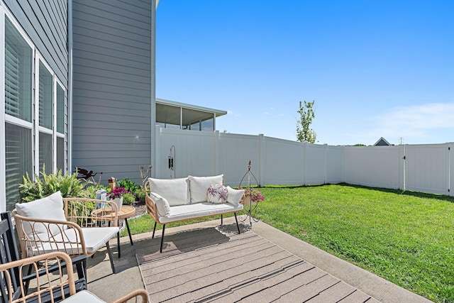 1246 June Wilde Rdg, Spring Hill, TN 37174 - deck featuring an outdoor living space