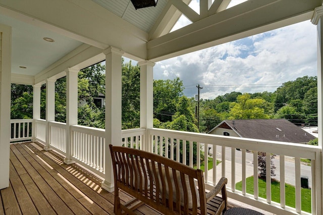 500 Beck Ave, Chattanooga, TN 37405 - deck featuring a ceiling fan