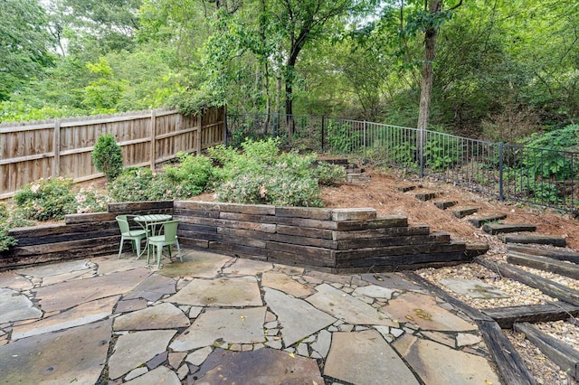 500 Beck Ave, Chattanooga, TN 37405 - fenced backyard with a patio area