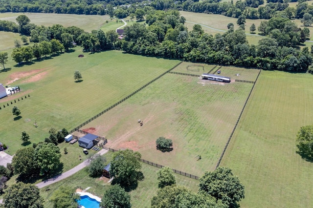 1205 Sequoya Trl, Columbia, TN 38401 - aerial view of sparsely populated area with agricultural land and a tree filled landscape