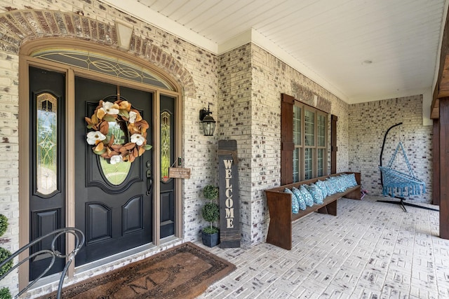 1205 Sequoya Trl, Columbia, TN 38401 - property entrance with covered porch and brick siding