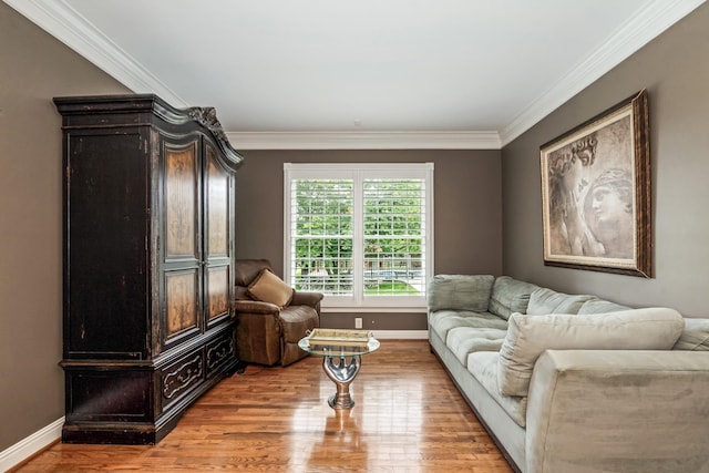 1205 Sequoya Trl, Columbia, TN 38401 - living area with light wood-type flooring and crown molding