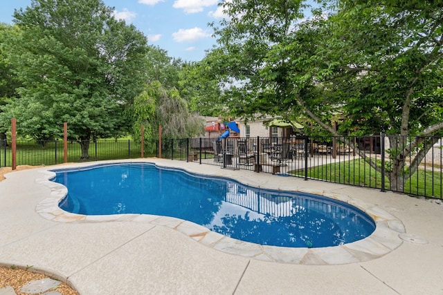 1205 Sequoya Trl, Columbia, TN 38401 - view of pool with a playground and a patio