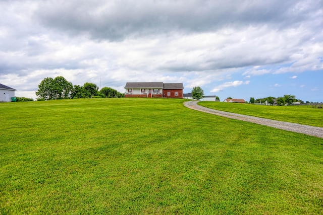 3970 Pleasant Grove Rd, White House, TN 37188 - view of front facade with a front yard and dirt driveway