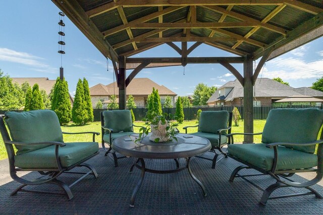 2317 Saint Andrews Dr, Murfreesboro, TN 37128 - view of patio / terrace with a gazebo and an outdoor hangout area