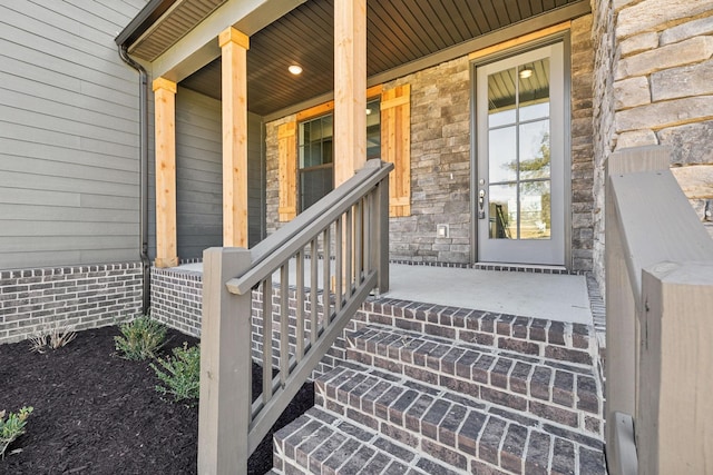 2200 Hamilton Chambers Rd, Lebanon, TN 37087 - entrance to property featuring a porch and stone siding