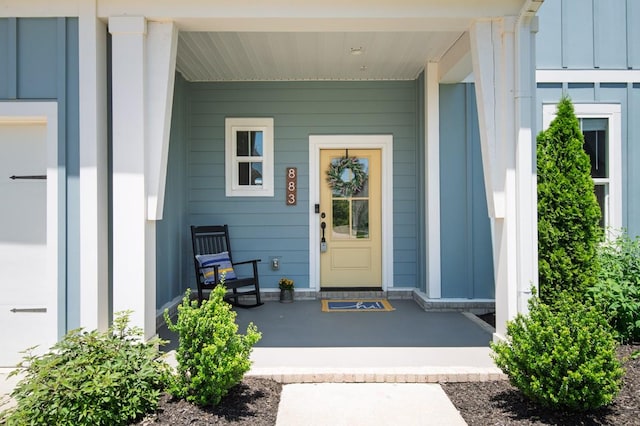 883 Plowson Rd, Mount Juliet, TN 37122 - property entrance with board and batten siding and a porch
