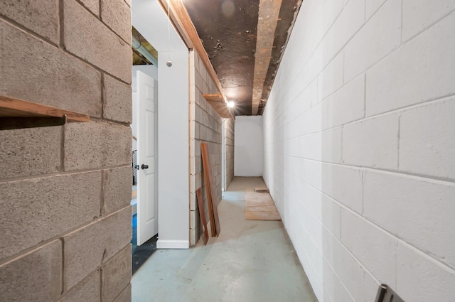 7108 Gregory Ct, Fairview, TN 37062 - basement with concrete block wall