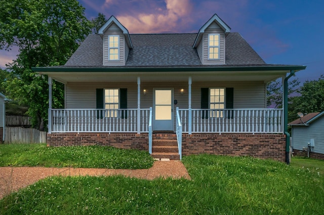 7108 Gregory Ct, Fairview, TN 37062 - view of front of home with covered porch and roof with shingles