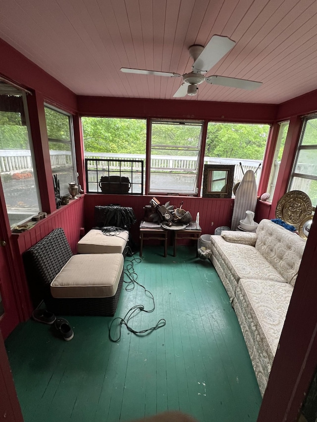 1802 Glen Oaks Ln, Dyersburg, TN 38024 - sunroom with a ceiling fan and healthy amount of natural light