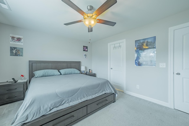 82 Pinnacle Point Ln, Tullahoma, TN 37388 - bedroom featuring carpet floors, baseboards, and a ceiling fan