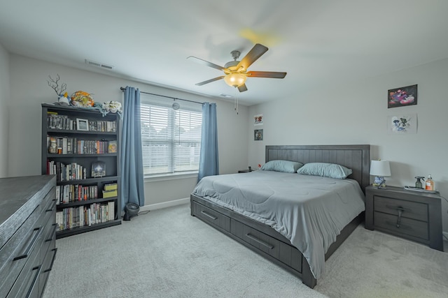 82 Pinnacle Point Ln, Tullahoma, TN 37388 - carpeted bedroom featuring baseboards and ceiling fan
