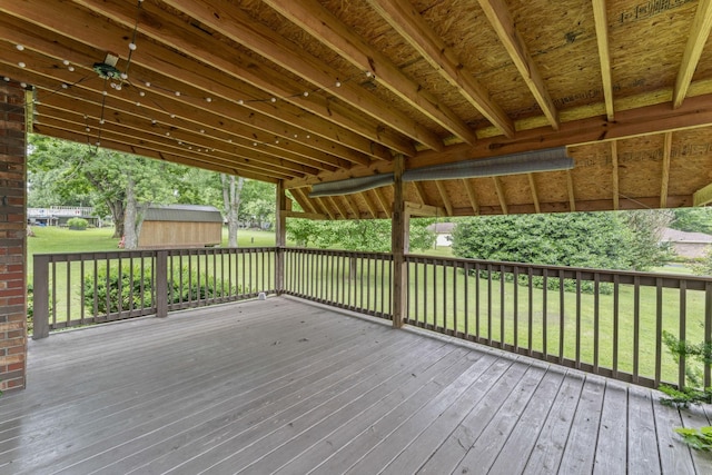 191 Green Harbor Rd, Old Hickory, TN 37138 - deck with a shed and a lawn