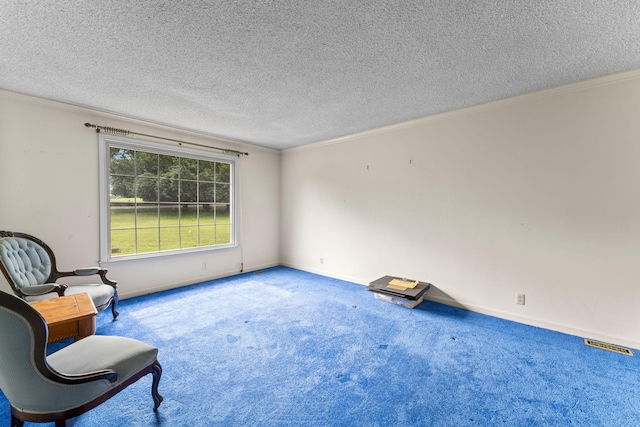 191 Green Harbor Rd, Old Hickory, TN 37138 - unfurnished room with carpet floors, ornamental molding, and a textured ceiling