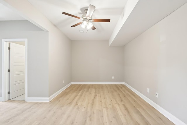 837 Macon Ln, Clarksville, TN 37042 - bonus room featuring a ceiling fan, light wood finished floors, and baseboards
