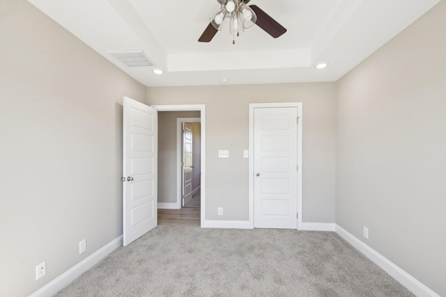 837 Macon Ln, Clarksville, TN 37042 - unfurnished bedroom with carpet flooring, recessed lighting, baseboards, and ceiling fan