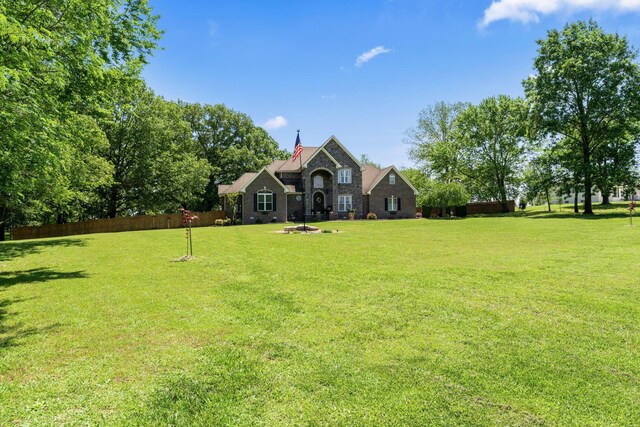 1408 Baker Ln, Lawrenceburg, TN 38464 - view of front of house featuring stone siding