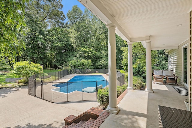 2974 W Mor Dr, Clarksville, TN 37043 - view of pool with a patio and view of scattered trees