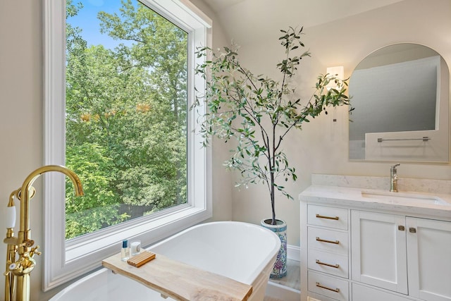 2974 W Mor Dr, Clarksville, TN 37043 - full bathroom with a soaking tub and vanity