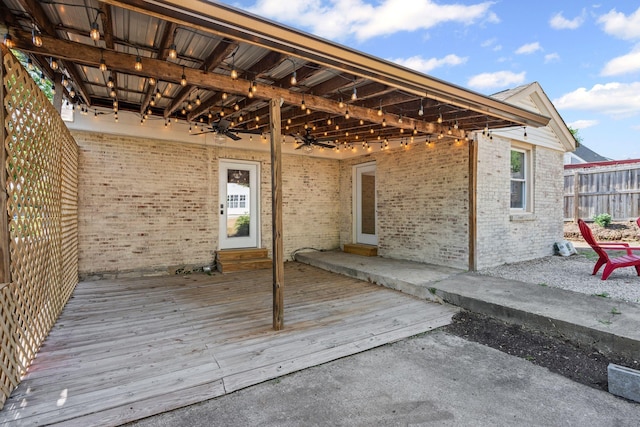 1607 Riverside Dr, Nashville, TN 37216 - deck with a ceiling fan
