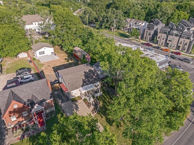 1607 Riverside Dr, Nashville, TN 37216 - aerial view of property and surrounding area featuring nearby suburban area