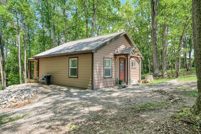 3269 Moodyville Rd, Byrdstown, TN 38549 - view of front of house with metal roof
