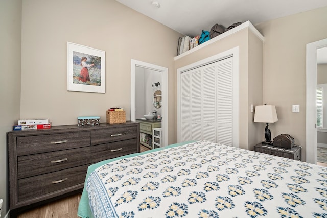 3269 Moodyville Rd, Byrdstown, TN 38549 - bedroom featuring a closet and wood finished floors