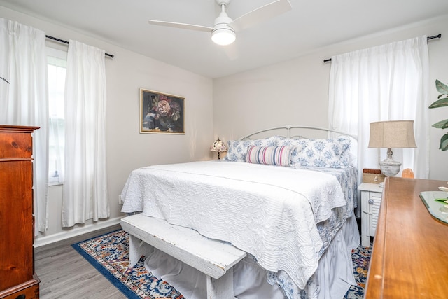 107 Beech St, Columbia, TN 38401 - bedroom featuring wood finished floors and a ceiling fan