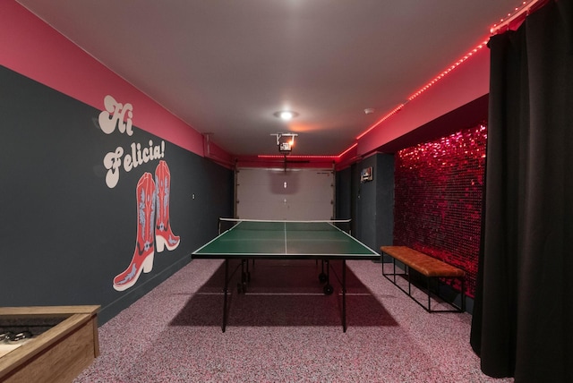 2910 Felicia St Unit 19, Nashville, TN 37209 - recreation room featuring carpet and brick wall