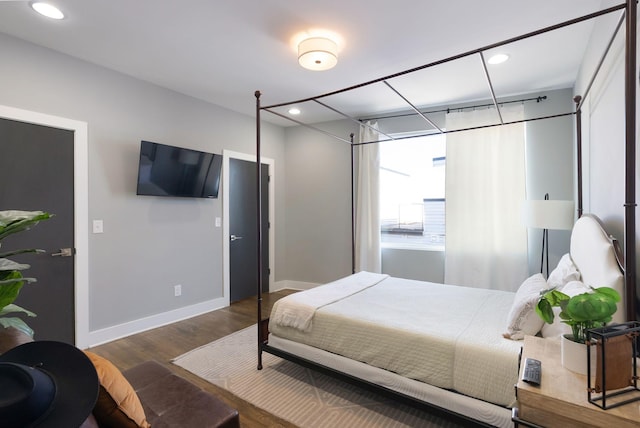 2910 Felicia St Unit 19, Nashville, TN 37209 - bedroom with wood finished floors, baseboards, and recessed lighting