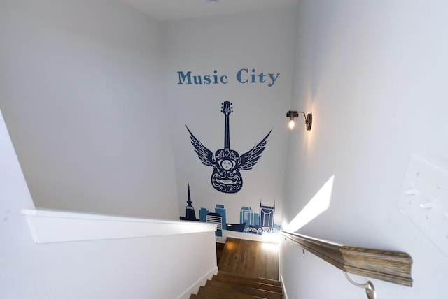 2910 Felicia St Unit 19, Nashville, TN 37209 - stairway with wood finished floors and baseboards