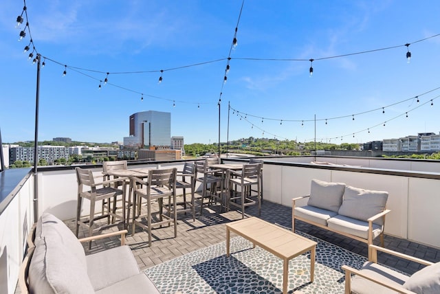 2910 Felicia St Unit 19, Nashville, TN 37209 - view of patio with an outdoor hangout area and a city view