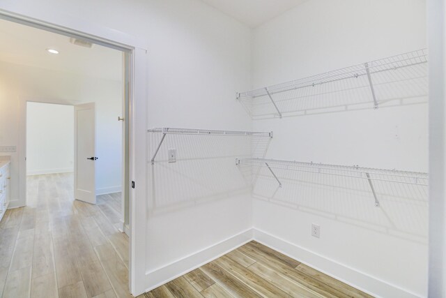 296 Lookout Dr, Winchester, TN 37398 - spacious closet with light wood finished floors