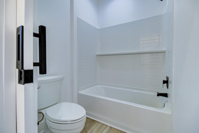 296 Lookout Dr, Winchester, TN 37398 - full bath with toilet,  shower combination, and wood finished floors