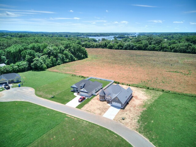 296 Lookout Dr, Winchester, TN 37398 - aerial view of property and surrounding area featuring a heavily wooded area