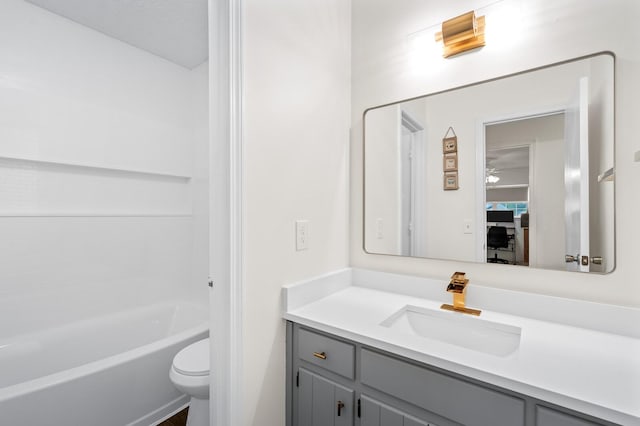 919 Rachels Pl, Hermitage, TN 37076 - bathroom with vanity, toilet, and shower / bath combination