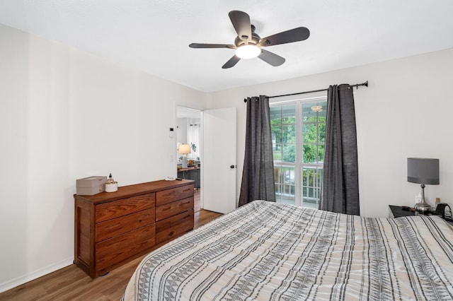 919 Rachels Pl, Hermitage, TN 37076 - bedroom with wood finished floors, baseboards, and ceiling fan