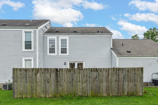 919 Rachels Pl, Hermitage, TN 37076 - back of house featuring central AC unit and a shingled roof